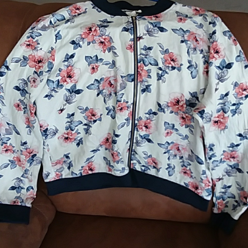 Floral Love Spell Zip Up Sweater